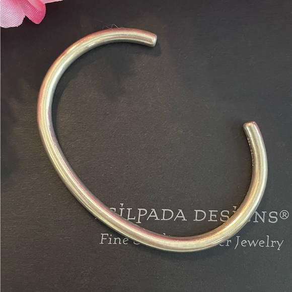 Silpada Rare Sterling Silver Slim Cuff Bracelet B0390 - Picture 11 of 16